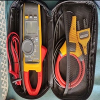 Clamp Meter Presisi Tinggi 376 FC True RMS Dengan Probe Fleksibel IFlex AC/DC 1000A CAT III 1000V CAT IV 600V Layar LCD Backlight