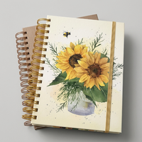 Organiseur financier personnalisé sur mesure, carnet à spirales, classeur, agenda avec reliure cousue et couverture rigide