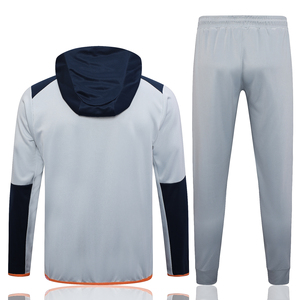 Sublimación personalizada cremallera completa con capucha para hombre Pantalones de chándal de dos piezas para entrenamiento de fútbol Sudadera con capucha chándales traje - Product Image 3