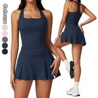Ensemble de jupe de tennis pour femme, ensemble de sport, vêtements de sport, vêtements de course à pied, haut court à manches courtes en gros, short de sécurité intérieur