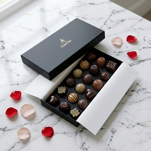 Eco-Friendly Recycled Materials Luxurious Custom-sized Chocolate Set in Rigid Kraft Paper <b>Box</b> - Product Image 1