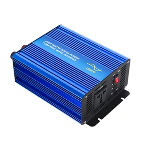 Inverter tenaga surya EP1500 PLUS, gelombang sinus murni 1000W, konverter 12VDC ke 230VAC untuk kapasitas rumah dengan baterai lithium