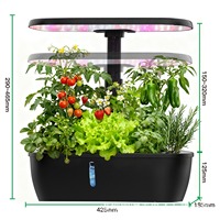 Kit de Cultivo Hidropónico Inteligente para Escritorio, Lámpara LED de Espectro Completo, Cultivador de Hierbas y Vegetales de Interior