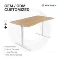 Bureau assis-debout électrique JIECANG, gain de place, réglable en hauteur, pour le bureau à domicile