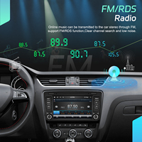 Autoradio Podofo Android 4 + 64G 8 ''sans fil Carplay Android Auto GPS Wifi FM RDS pour Skoda Octavia II/Yeti/Rapid/Roomster/Superb