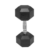 Ensemble d'haltères hexagonales personnalisées avec logo, équipement de gym et d'haltérophilie, haltères en caoutchouc pour l'entraînement physique