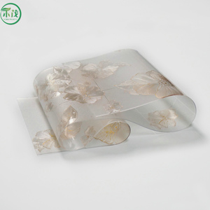 Ruban adhésif thermocollant simple face en TPU imprimé fleurs dorées, écologique, avec adhésif acrylique thermofusible, pour sacs <span class=keywords><strong>de</strong></span> voyage - Product Image 5