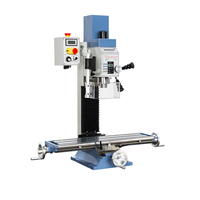 Machine de fraisage et de perçage à vitesse variable WMD25V avec composants de base à engrenages, table de travail 700x180mm, prix compétitif