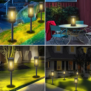 Stainless Steel Tungsten Bulb Solar Pathway <strong>Lights</strong> IP54 Waterproof <strong>Light</strong> Sensor 360 Beam for Garden Lawn Walkway Driveway - Product Image 6