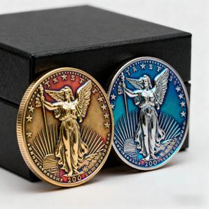 Moneda Conmemorativa Patriótica Personalizada <span class=keywords><strong>de</strong></span> Doble Cara con Forma <span class=keywords><strong>de</strong></span> Llave (Esmalte Duro) Monedas <span class=keywords><strong>de</strong></span> Desafío con Grabado Metálico - Product Image 2
