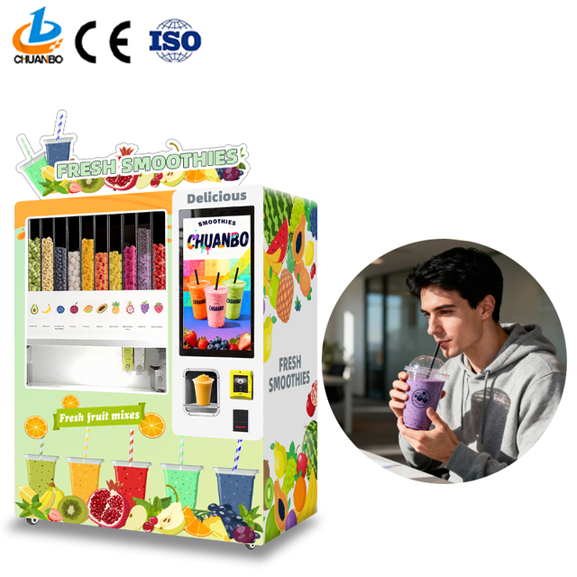 Large Touch Screen Fully Automatic Vending Machine Customize Full Automatic Smoothie Vending Machine Machine for Sale