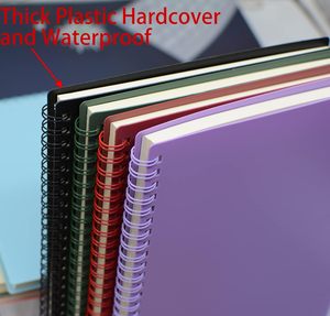 Không thấm nước PP tùy chỉnh lót bên trong thiết kế cứng Bìa đôi xoắn ốc cuộn dây máy tính xách tay với màu sắc tùy chỉnh cho sinh viên - Product Image 4