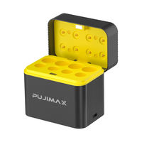 Chargeur de batterie au lithium rechargeable PUJIMAX AA AAA universel, boîte de chargeur de batterie 1,5 V avec charge rapide intelligente, 8 ports