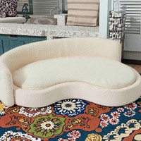 Luxuriöser Moderner Wasserdichter Sofabezug für Haustiere mit Massivholz und Samt für Wohnzimmer & Außenbereich für Katzen und Hunde