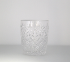 Vaso de Vidrio de la Serie Hope con Patrón en Relieve, Vaso Vintage para Bebidas, Vaso Clásico Retro para Agua, Jugo, Vino, Juego de Vasos - Product Image 3