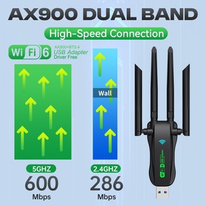 PIX-LINK Prix Usine <span class=keywords><strong>Carte</strong></span> Réseau USB Double Bande 2.4G 5G 900Mbps Sans Pilote pour <span class=keywords><strong>Ordinateur</strong></span> de <span class=keywords><strong>Bureau</strong></span> Adaptateur USB <span class=keywords><strong>Wifi</strong></span> 6 Hotspot - Product Image 4