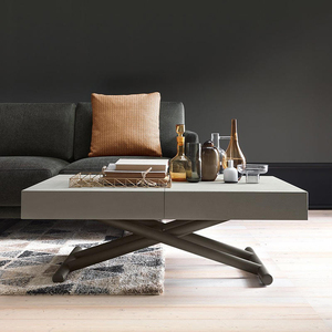 <span class=keywords><strong>Table</strong></span> de café et de salle <span class=keywords><strong>à</strong></span> manger pliante multifonctionnelle moderne, minimaliste, réglable en hauteur, en bois massif, durable, écologique, extensible, petite - Product Image 1