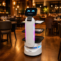 Robot de livraison de nourriture intelligent commercial, robot serveur automatique pour restaurant, robot de service de repas pour hôtel, restauration et service traiteur