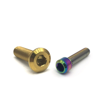 TC4 alliage de titane gr 5 PVD anodisé Torx vis à tête conique M3 M4 M5 M6 M8 moto gr5 boulons en titane vis