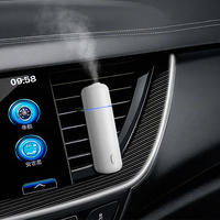 Diffuseur de parfum ultrasonique pour voiture, clip de ventilation, rechargeable par USB, diffuseur d'huile parfumée sans eau, purificateur d'air