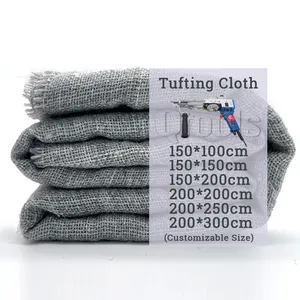 Pronto per la vendita di articoli di personalizzazione del tessuto di monaci professionale tappeto primario Tufting tessuto grigio tedesco panno per la pistola Tufting