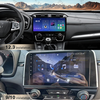 Lecteur DVD de voiture 12,3 pouces Android pour Honda CRV 2017-2022, écran radio, système multimédia de voiture, écran stéréo, navigation automobile Android