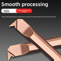 Barre de perçage anti-vibration de petit diamètre en carbure de tungstène, outil de rainurage interne CNC 3-8 mm