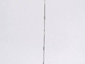 Elegante Cordón para el Cuello en Platino PT950 Blanco con Textura en V y Cuerdas Cuadradas, Estilo Minimalista, Unisex, para Uso Diario, Adorno de Regalo - Product Image 3