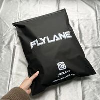 Sacs d'emballage en plastique noir mat à fermeture éclair pour vêtements, personnalisables avec logo, haute qualité, vente en gros
