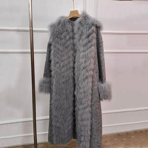 Damesjas 2026 Nieuwe Herfst Winter Luxe Warme Premium Capuchonjas, Dubbelzijdig, Middellange Lengte - 100% Wol, Kraag van Vossebont - Product Image 4