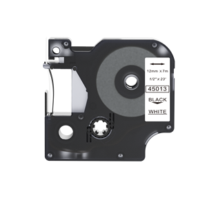 PUTY compatibile nastri laminati 45013 per dymo d1 12 millimetri * 7m nero su bianco - Product Image 6