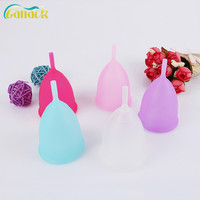Venta directa de fábrica 100% Aplicador de copa menstrual de silicona de grado médico Copa menstrual reutilizable