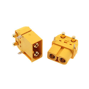 Amass XT60PW-F/XT60PW-M Horizontal PCB Mount Connector Set, 45A High Current Plug for RC LiPo <b>Battery</b> & Charger Port - Product Image 2