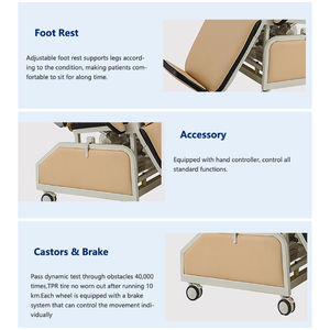 Elektrikli Diyaliz Koltuğu Rahat 100kg Taşıma Kapasiteli Hastane ve Tıbbi Klinik Katlanır Kan Bağışı Koltuğu - Product Image 5