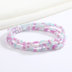 Cadenas de Cintura Elásticas con Cuentas de Colores, Joyería Corporal Bohemia para el Vientre, Accesorio de Estilo Veraniego para la Playa para Mujer - Product Image 6
