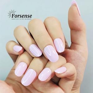 Ongles vierges solides de haute qualité en vrac faux ongles américains ronds courts avec de la colle simple 24 faux ongles artificiels - Product Image 2