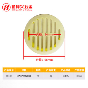 Yihuaxing Metal Plastic Ventilation Cover Round Mesh Grill For Kitchen <b>Cabinet</b> Wardrobe Easy Installation - Product Image 4