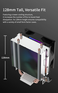 Oem 2*6mm Chất lỏng mang đồng & nhôm tản nhiệt 4 pin 90mm yên tĩnh Intel <span class=keywords><strong>LGA</strong></span> 1700 1200 115x <span class=keywords><strong>1366</strong></span> 775 xử lý Quạt làm mát - Product Image 4