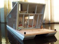 Kits de maisons flottantes modulaires préfabriquées en conteneurs