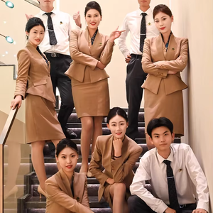 Choix de qualité nouvelles robes femmes Slim Fit kaki 2 pièces ensemble robes élégantes <span class=keywords><strong>sur</strong></span> <span class=keywords><strong>mesure</strong></span> affaires formelles printemps vêtements pour femmes - Product Image 1