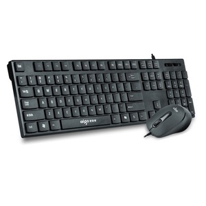 Aigo WQ9521 Wired Keyboard Mouse Combo 104 <b>Keys</b> <b>Usb</b> English Multimedia Office Business Set - Product Image 1