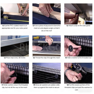 مصنع شهادة CE ISO للبيع بالجملة بسعر منخفض 6 بوصة بسهولة تركيب شبكة PVC مغلفة بالطيور - Product Image 5