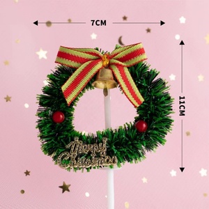 Décoration de gâteau de mariage en acrylique, thème Noël, vente en gros, très demandée - Product Image 3