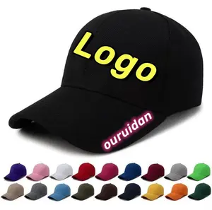 Custom Promotional Poly Bag 100% Polyester Beisbol Caps Wholesale Hot Sale Fashion Russia Unisex Adults Sports Caps Mesh Caps