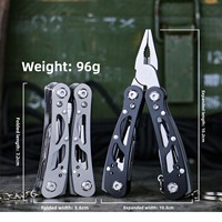 Couteau pliant multifonction tout acier pour l'extérieur, pinces, outil d'urgence domestique
