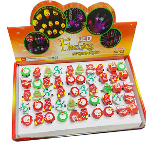 Juguete Infantil de Gel Suave con Forma de Tiburón Rojo, Personaje Navideño de Dibujos Animados, LED, 3x3cm, Venta al por Mayor de Fábrica - Product Image 2