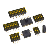 SMD SMT Schiebeschalter 1P 2P 3P 4P 5P 6P 8P 10P 1,27mm Positionierung DIP Schwarz Pitch-Kippschalter Schwarzer Schnappschalter