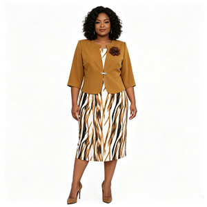 Ensembles pour femmes grandes tailles, ensembles d'automne pour femmes, ensembles de vêtements 2 pièces, vêtements pour femmes, robe élégante pour l'église - Product Image 4