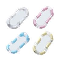 Chaise longue aquatique rétro en maille, modèle gonflable 160, ovale, blanc pailleté, pour fête au bord de la piscine, de l'usine de jouets aquatiques transfrontalière de Yiwu