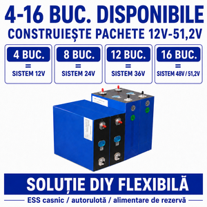 Celdas prismáticas LiFePO4 StocK UE Polonia MB31 de 314 Ah y 3.2 V, Clase A, 8000 ciclos, 4-16 unidades para almacenamiento solar DIY de 12V-51.2V - Product Image 5